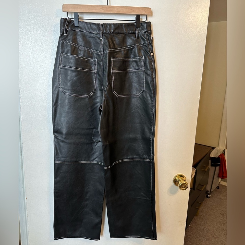 We The Free Wide Leg Leather Pants - Picture 2 of 5